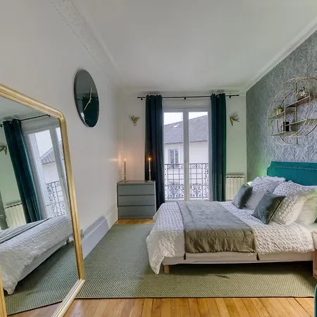 -l'emeraude De Louis Xvi- Ideal Pour Couple-solo-pro 8min De Paris-1min De La Gare Apartment *